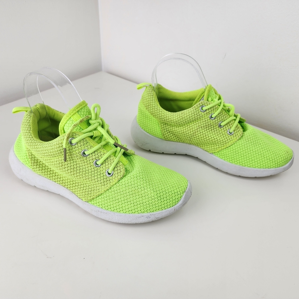 Alcott Neon Green Athletic Sneakers Size 6 - Picture 3 of 7